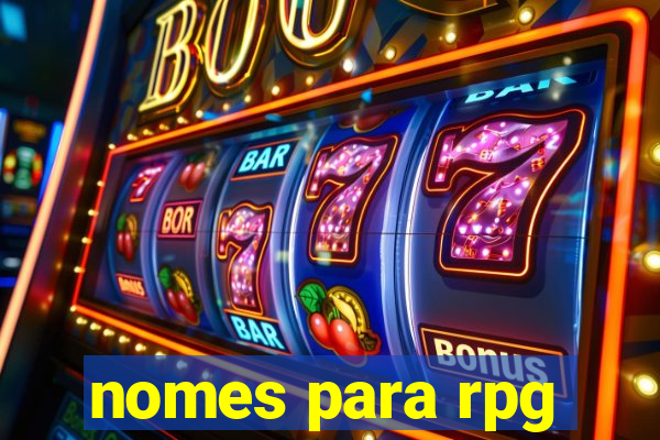 nomes para rpg
